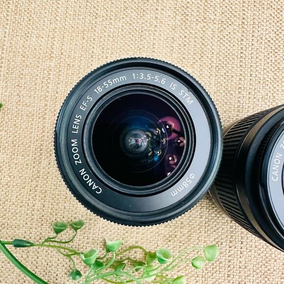 Canon EF-S 18-55mm f/3.5-5.6 IS II & IS STM SLR Zoom Lenses 2 Piece Set NEW - Picture 3 of 6